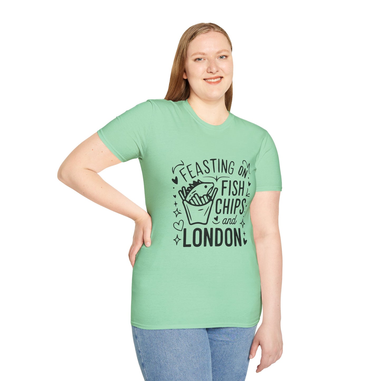 Unisex Softstyle T-Shirt - Fish Chips and London