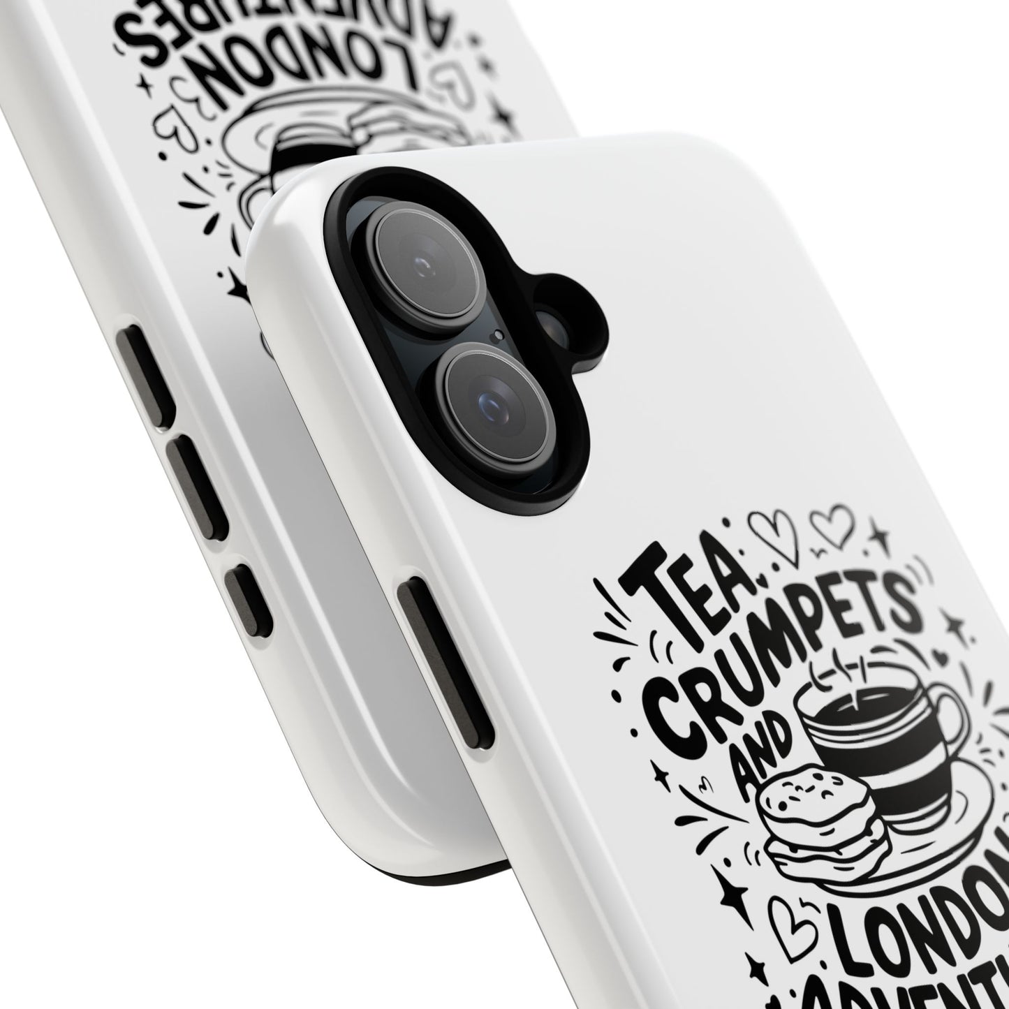 Tea, Crumpets, and London Adventures - Cute Gift for Tea Lovers, London Souvenir, Travel Accessory, Unique Phone Cover