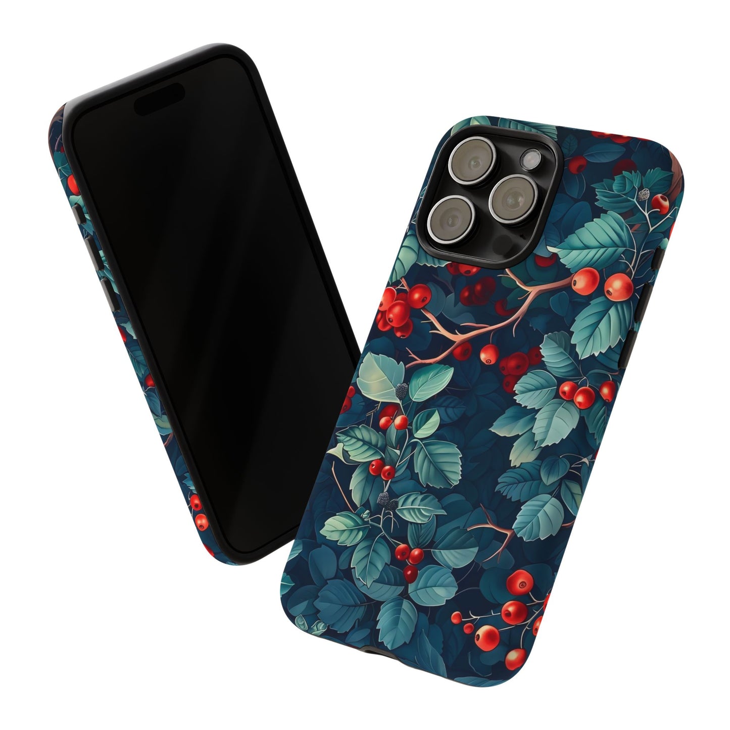 Berry Blossom Phone Case - Nature Lover's Gift, Floral Design, Cute Accessory for Spring, Unique Tech Cover, Perfect for Holidays