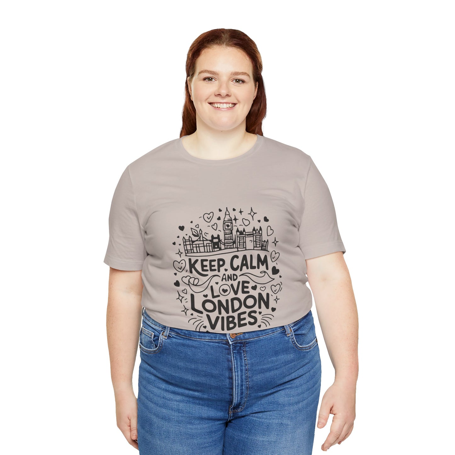 Unisex Jersey Short Sleeve Tee - Keep Calm and love London Vibes