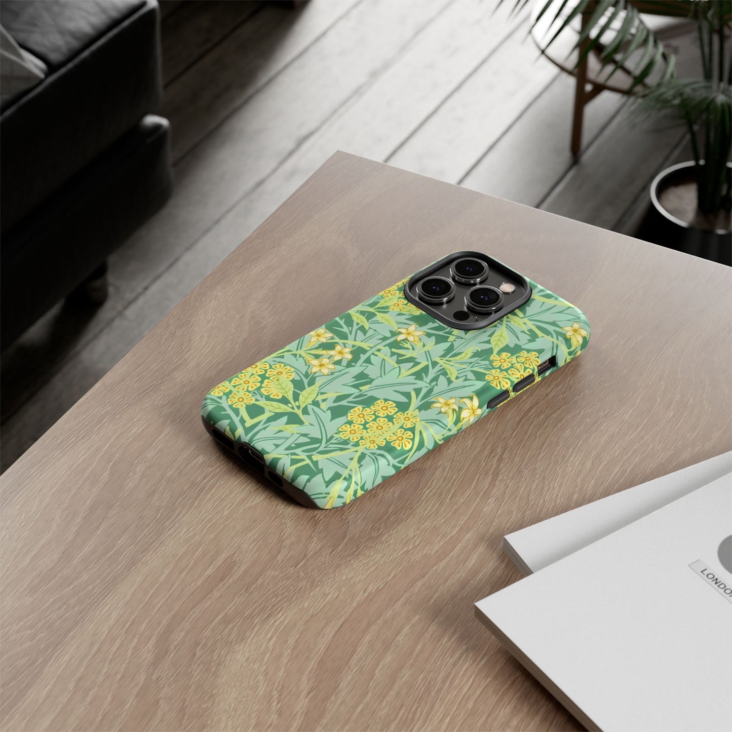Tough Cases Organic Floral Phone Case, Stylish iPhone Cover, Eco-Friendly Gift, Nature Lover Accessory, Spring Decor, Unique Phone Protector