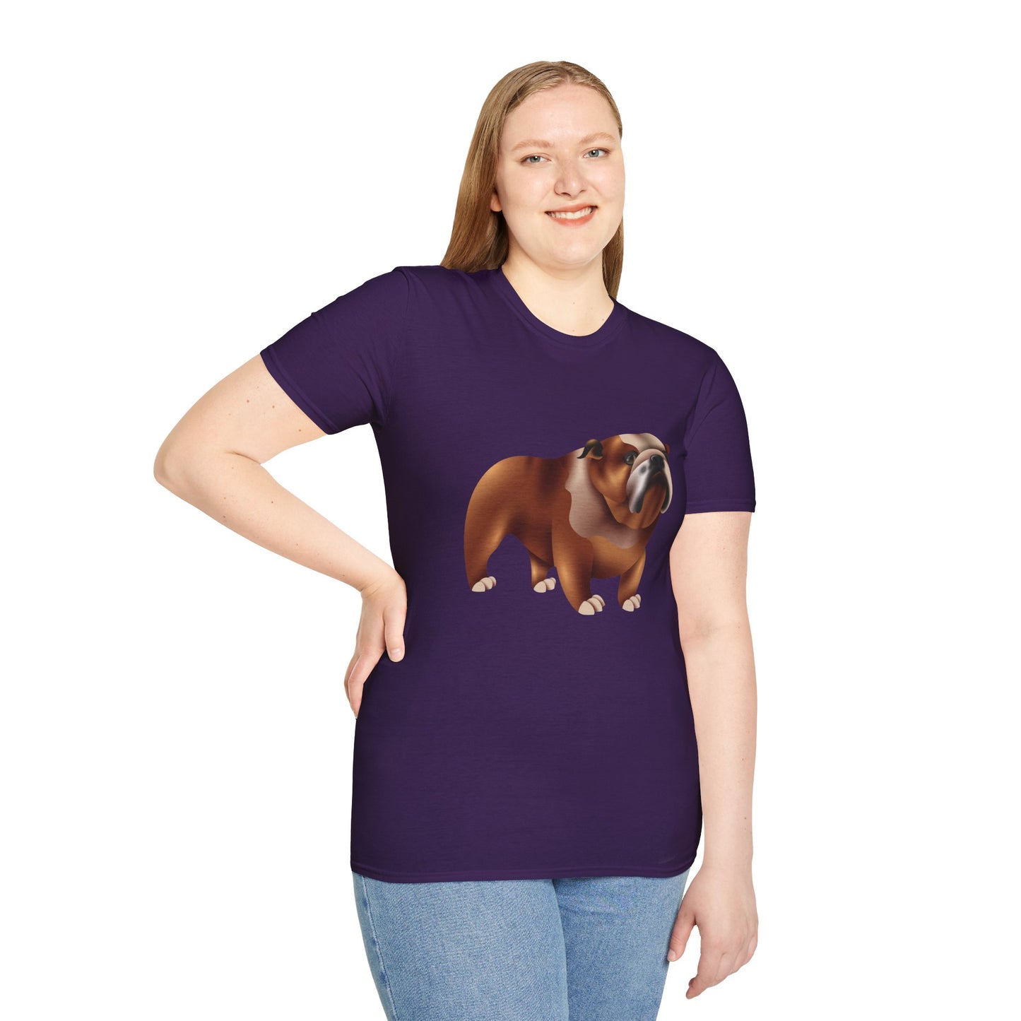 Unisex Softstyle T-Shirt - Adorable British Dog
