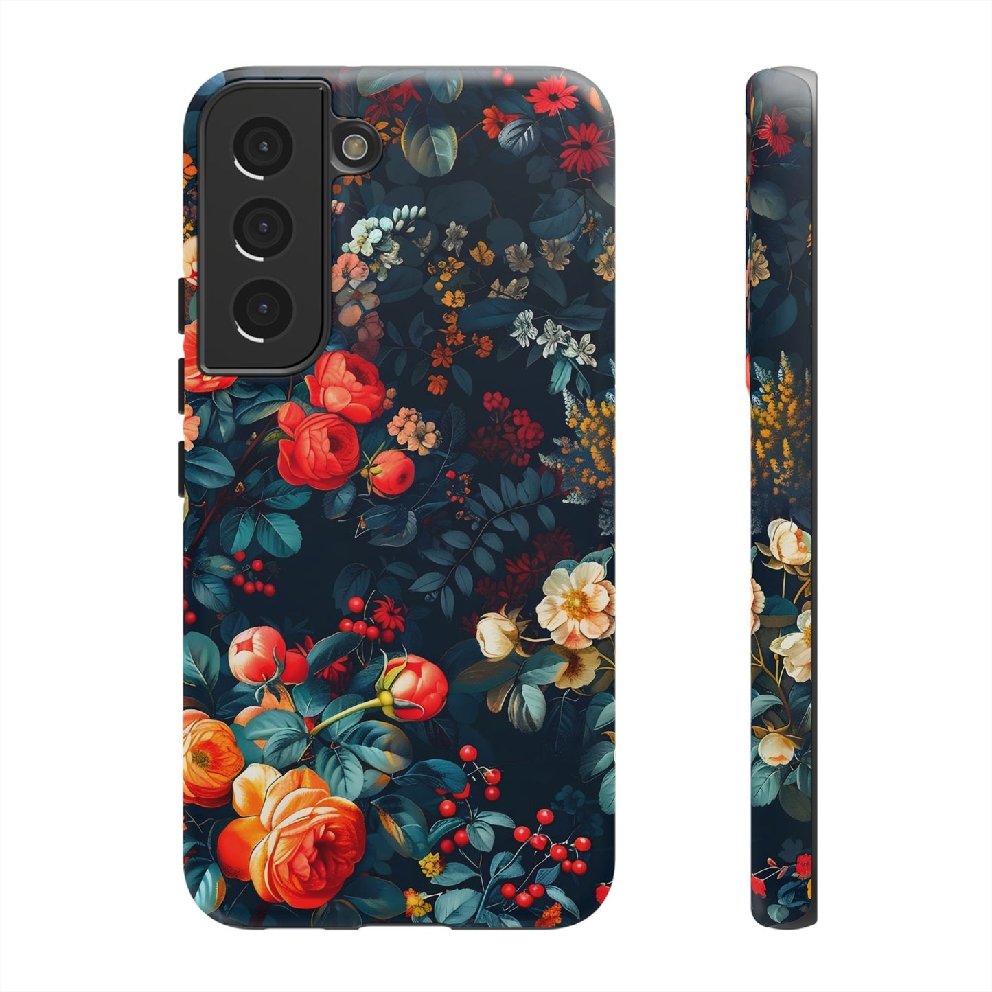 Floral Phone Case - Tough Cases, iPhone Protection, Elegant Floral Design, Gift for Her, Stylish Tech Accessory