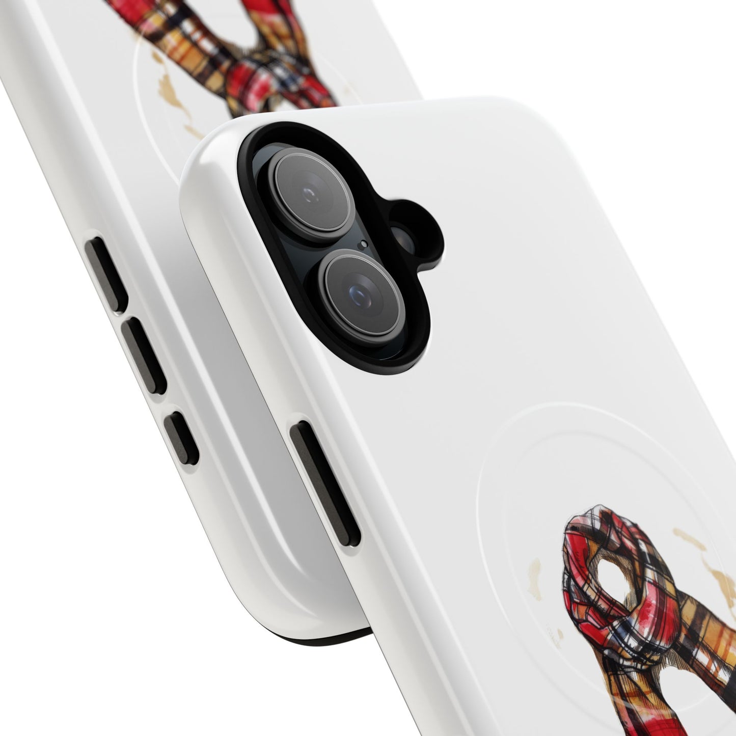 Stylish Tough Magnetic Phone Case - Fall Plaid Scarf Design, iPhone Accessories, Gift for Her, Cozy Autumn Decor, Seasonal Fashion