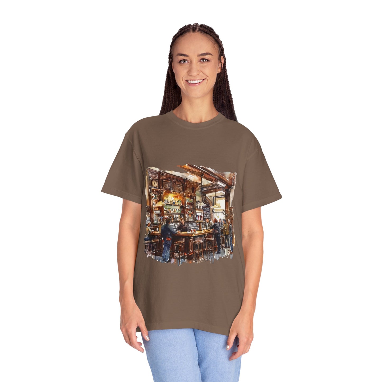 Unisex Garment-Dyed T-shirt - The Classic British Pub
