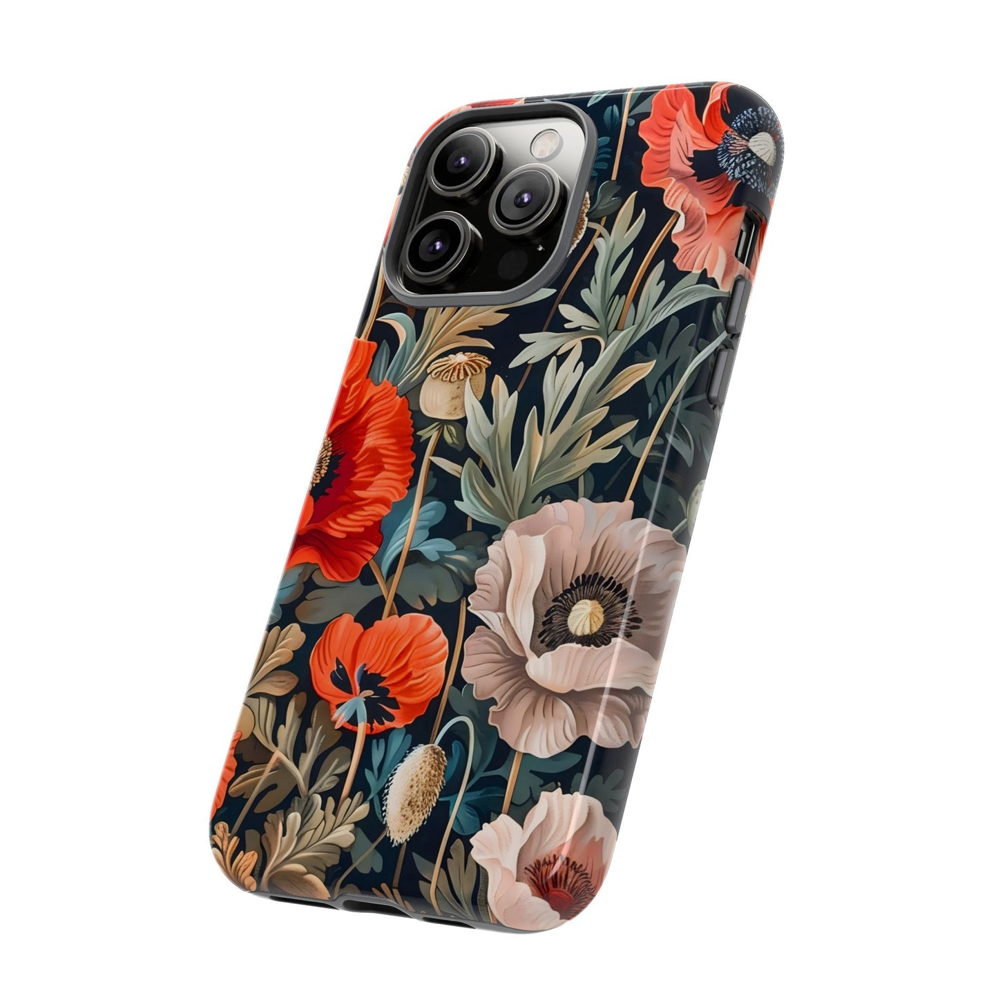 Floral Phone Case - Tough Cases, Flower Design, Chic Tech Accessories, Stylish Gifts, Unique Phone Protectors