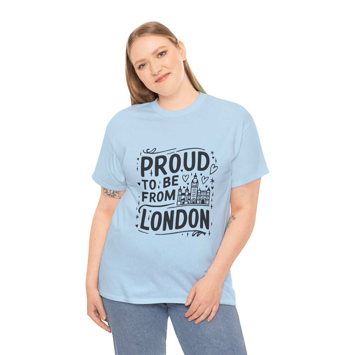Unisex Heavy Cotton Tee - Proud to be from London