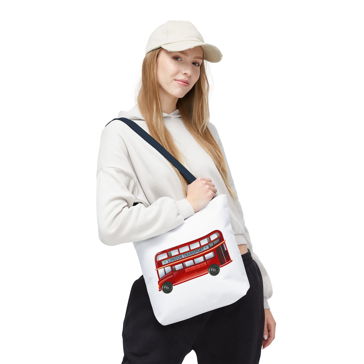 London Bus Tote Bag, City Traveler Bag, Eco-Friendly Shopping Tote, Unique Gift for London Lovers, Commuter Bag, Fun Design
