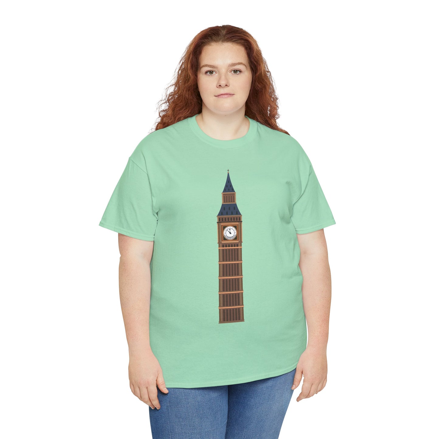 Unisex Heavy Cotton Tee - Keeping Time - The Clock Tower of Westminster