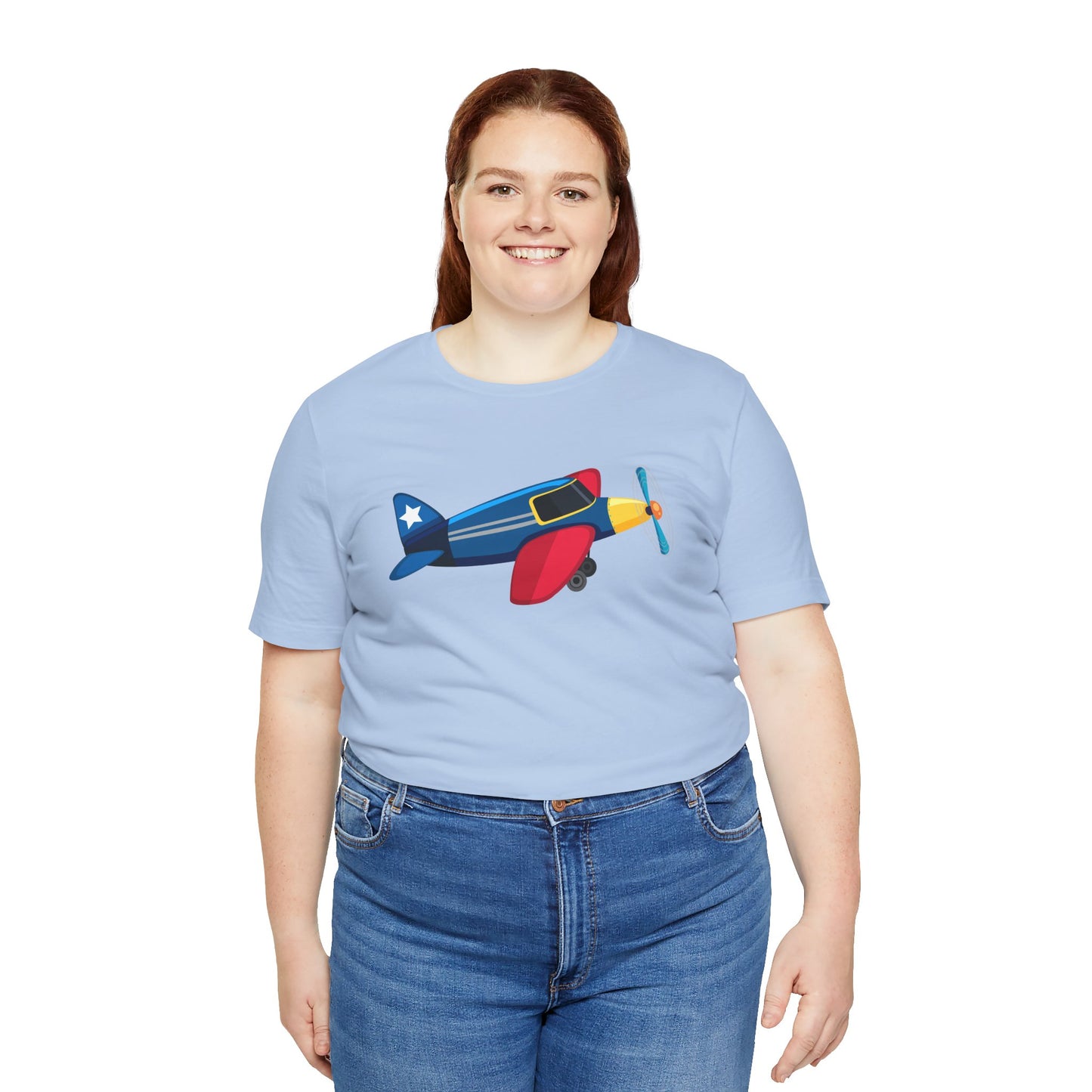Unisex Jersey Short Sleeve Tee - Vintage Airplane Illustration - Retro Aviation Design