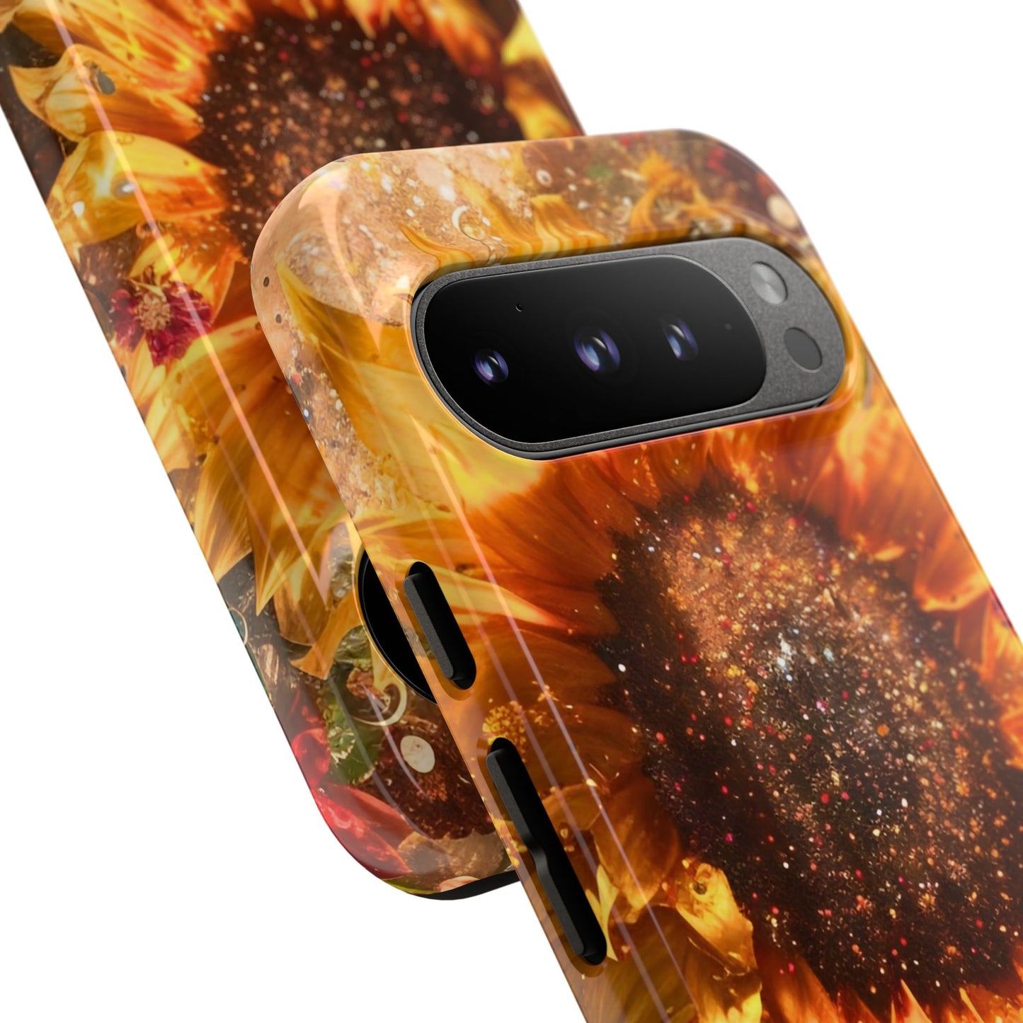 Vibrant Floral Phone Case - Tough Cases, Sunflower Design, Smartphone Cover, Summer Gift, Nature-Inspired Accessories