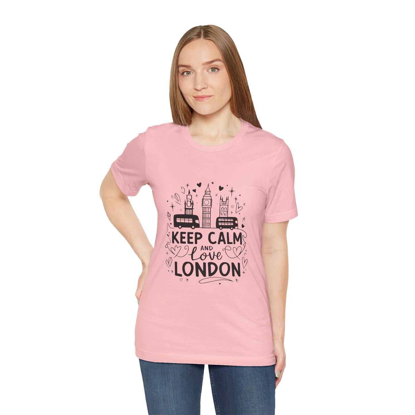 Unisex Jersey Short Sleeve Tee - Keep Calm and love London