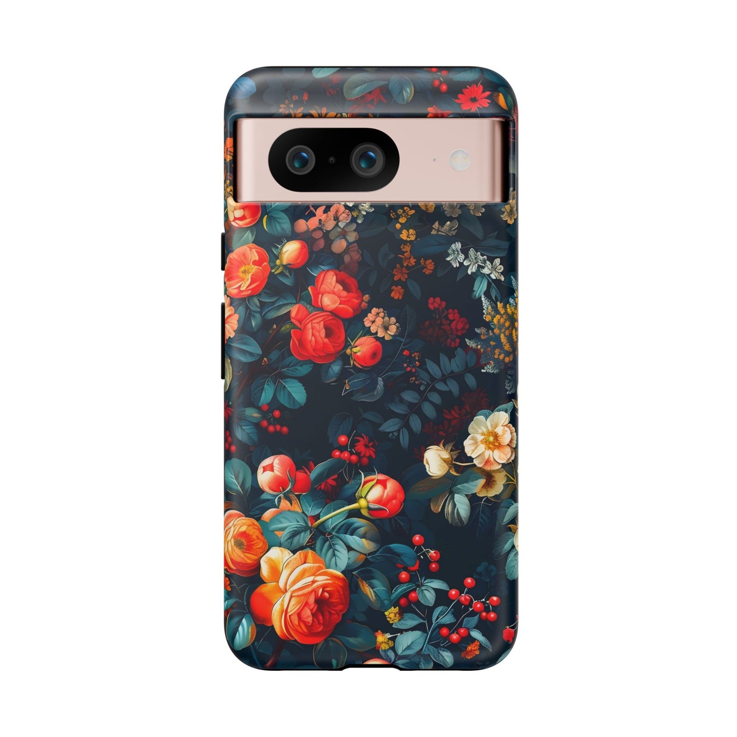 Floral Phone Case - Tough Cases, iPhone Protection, Elegant Floral Design, Gift for Her, Stylish Tech Accessory