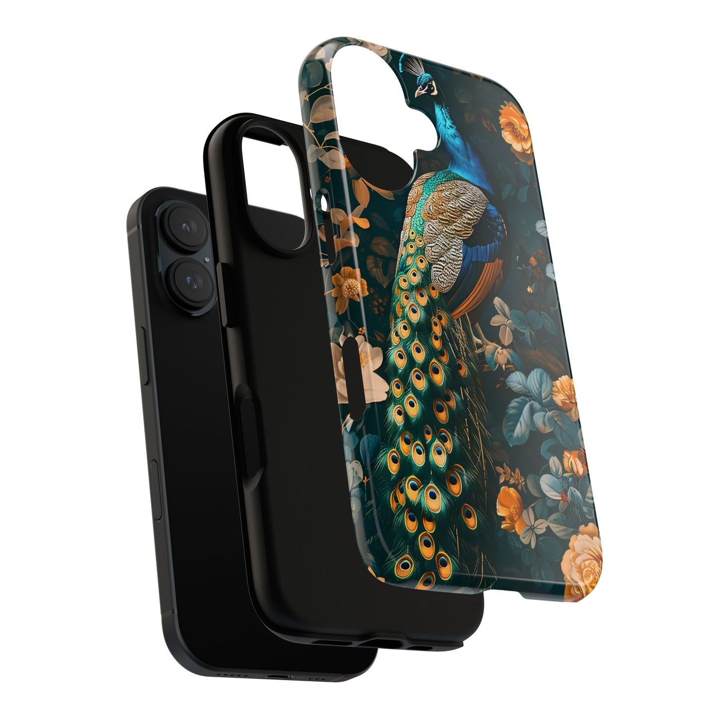 Peacock Phone Case - Elegant Floral Design, Tough Case for Protection, Unique Gift for Nature Lovers, Stylish Accessory, Eco-Friendly