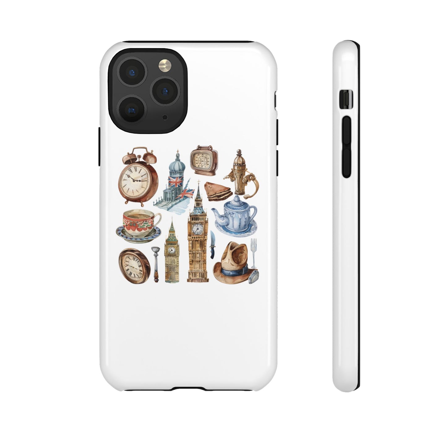 Vintage Illustrative Phone Case, Whimsical Tough Phone Cover, Gifts for Her, Unique Cell Phone Accessory