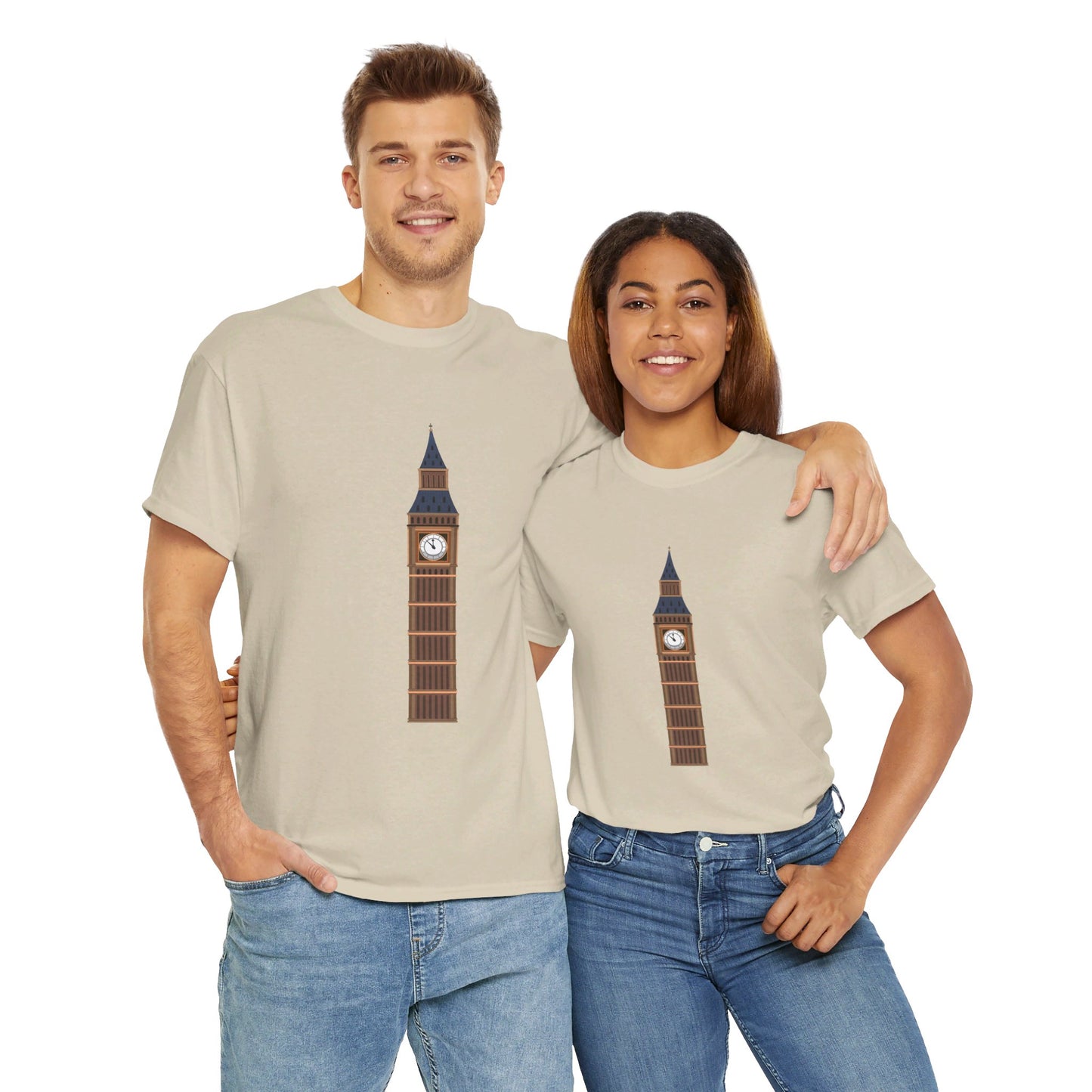 Big Ben - Iconic British Tower and Landmark Classic Unisex Heavy Cotton T-shirt