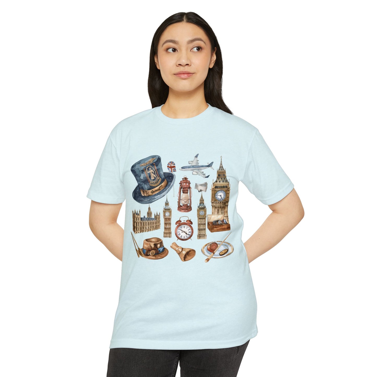 Unisex CVC Jersey T-shirt - From London to the Countryside - England’s Icons
