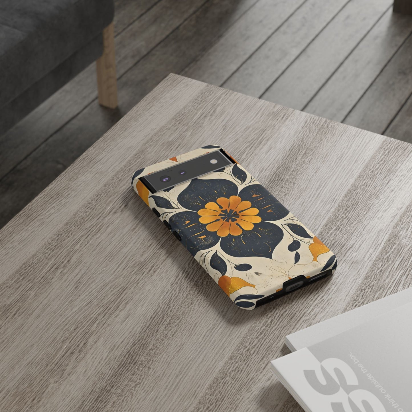 Floral Phone Case - Tough Cases, Botanical iPhone Cover, Vintage Flower Design, Durable Smartphone Protection, Unique Gift Idea