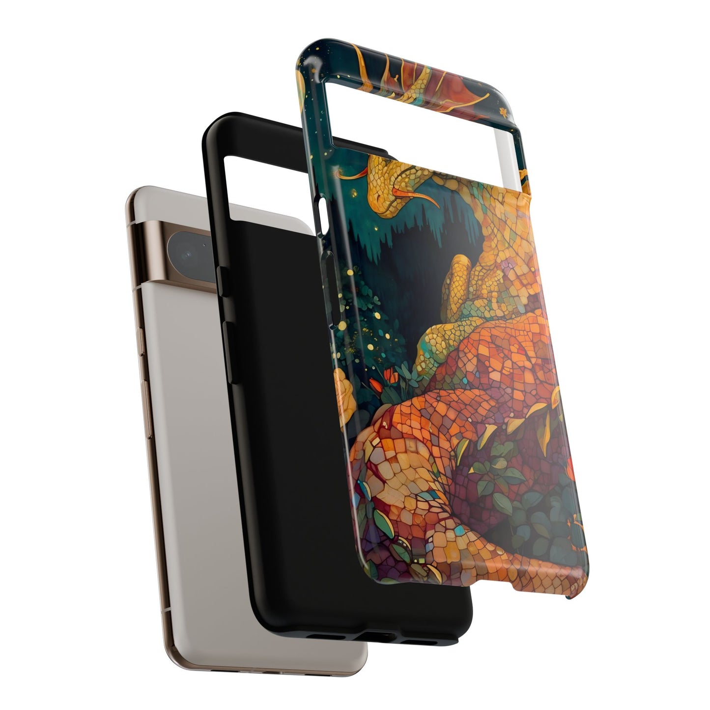 Dragon Art Phone Case, Tough Phone Cover, Fantasy Gift, Unique Mobile Accessory, Dragon Lover Gift, Stylish Protection