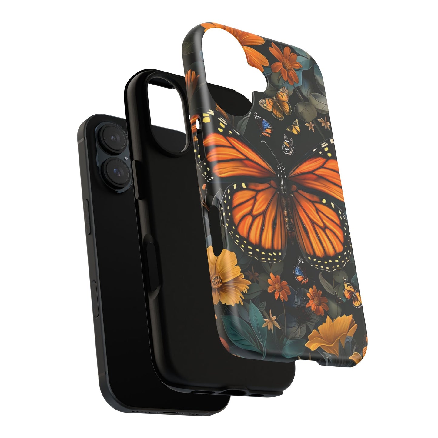 Monarch Butterfly Phone Case, Tough Cases, Nature Lover Gift, Floral Mobile Cover, Eco-Friendly Phone Accessory, Butterfly Design