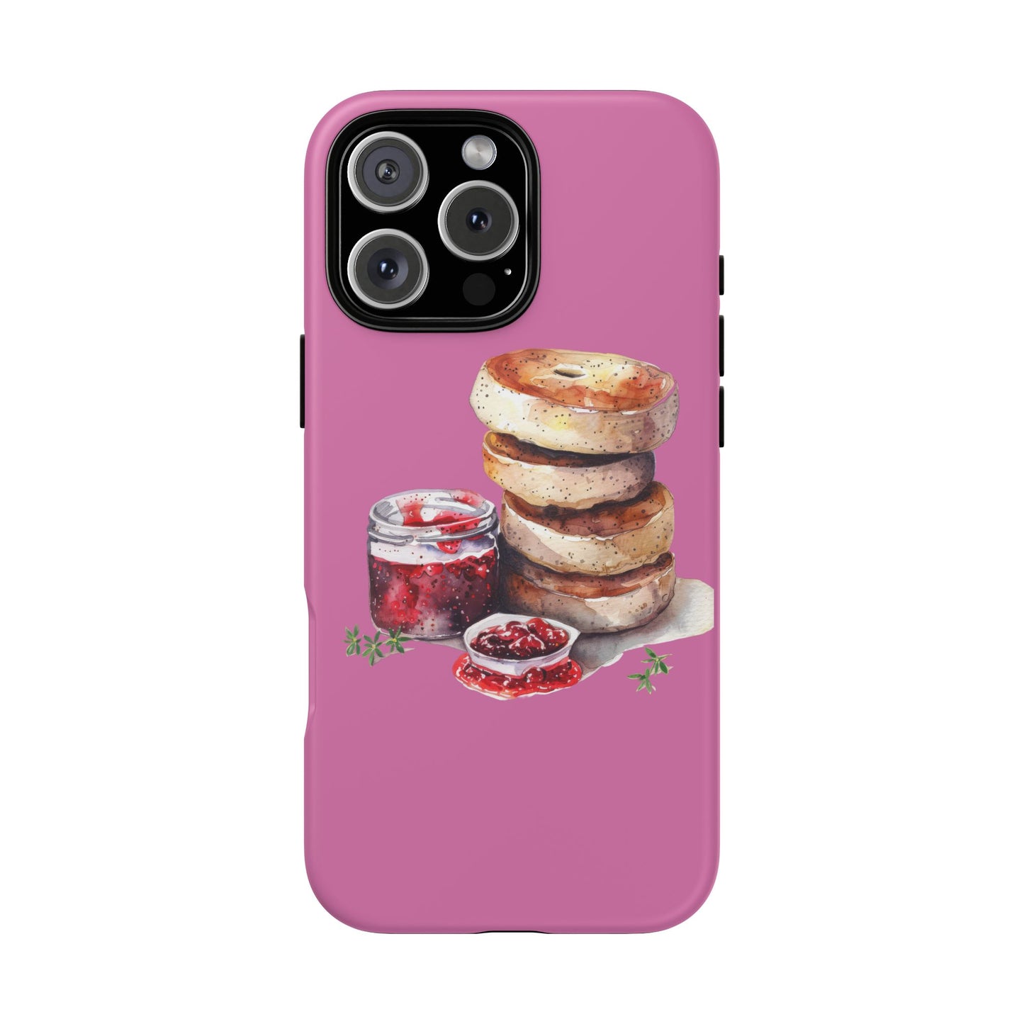 Cute Bagel Phone Case, Tough Cases for Food Lovers, Unique Gifts for Foodies, Phone Accessories for Breakfast Lovers, Fun and Stylish Cases