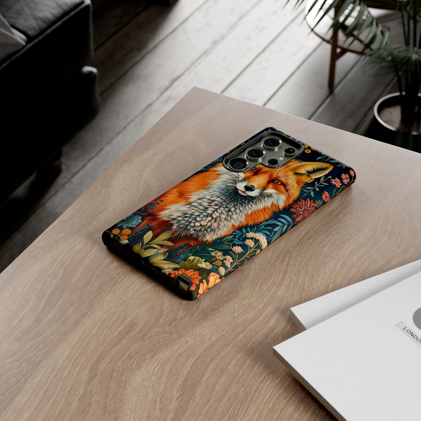 Vibrant Fox Phone Case, Tough Phone Cover, Unique Wildlife Accessory, Gift for Animal Lovers, Nature-Inspired Design