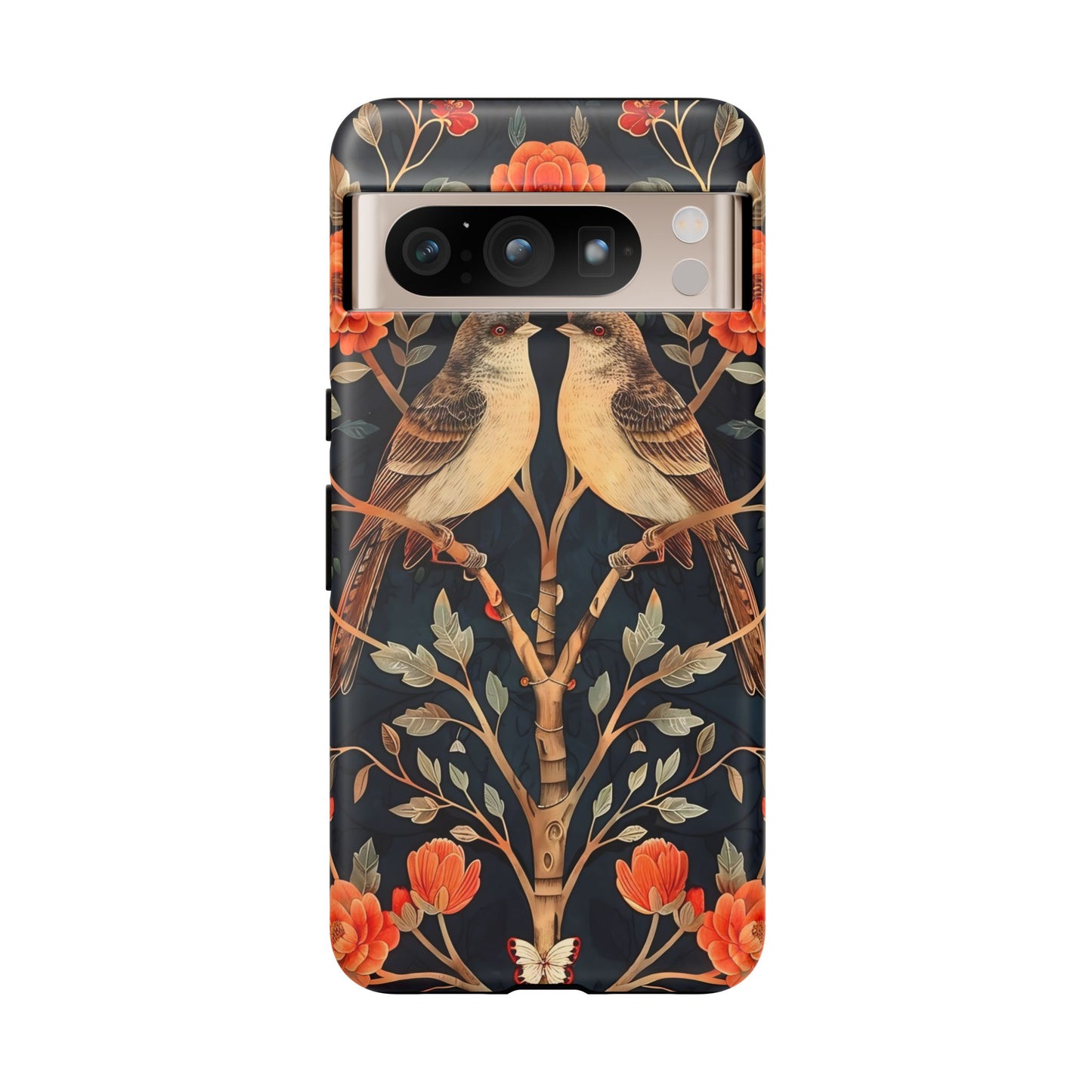 Birds & Blooms Phone Case | Floral Tough Phone Cover, Gift for Nature Lovers, Stylish and Durable, Unique Phone Accessory, Protective Case