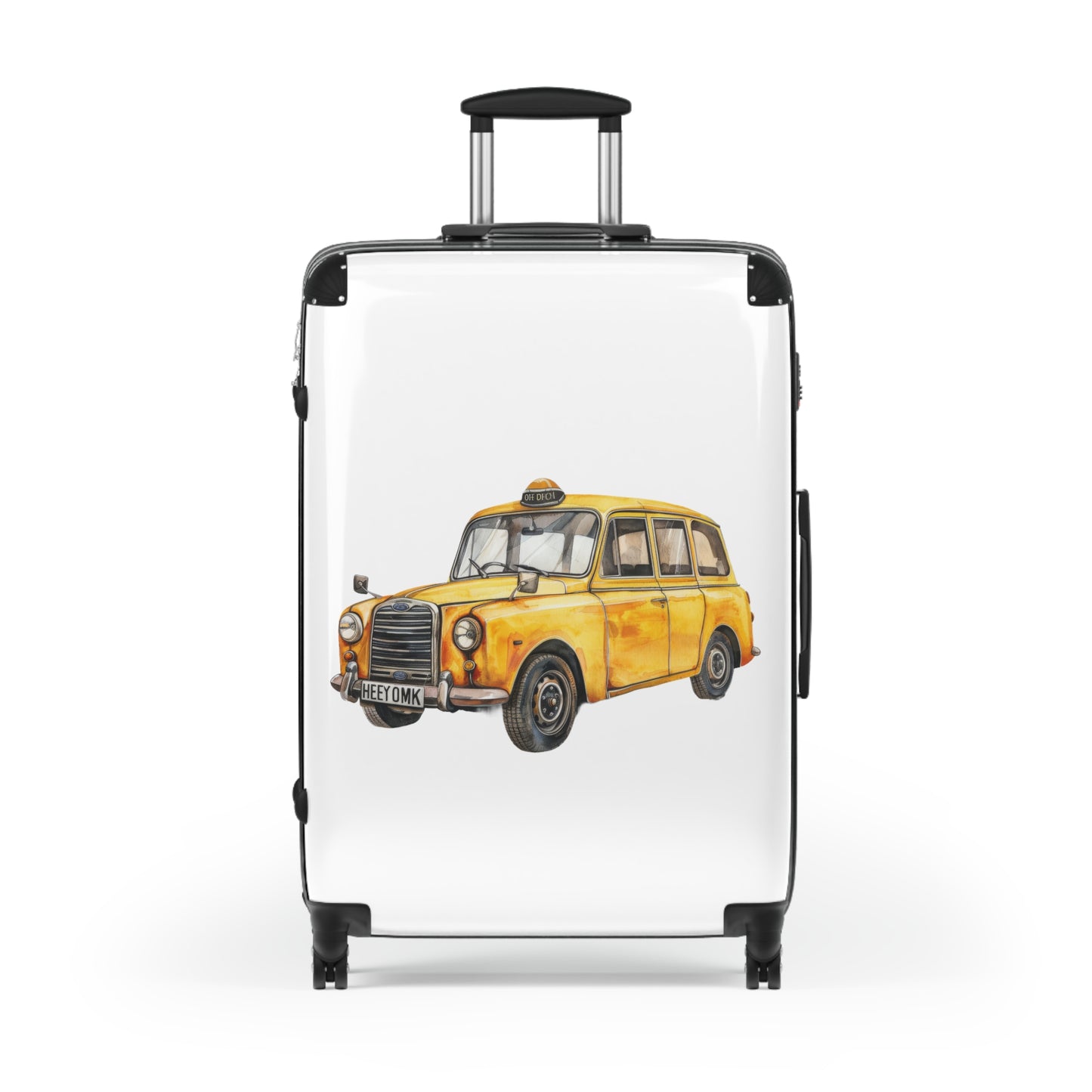 London Black Cab Illustration Suitcase