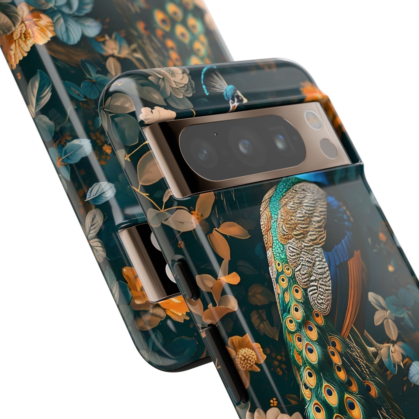 Peacock Phone Case - Elegant Floral Design, Tough Case for Protection, Unique Gift for Nature Lovers, Stylish Accessory, Eco-Friendly