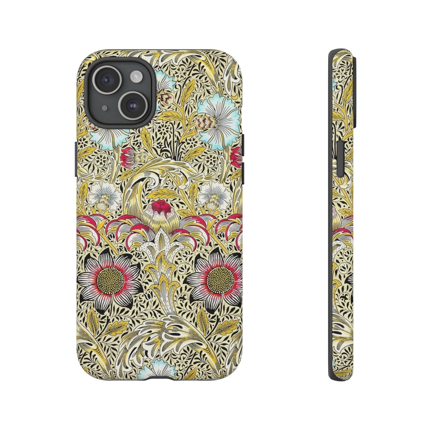 Floral Phone Case - Tough Cases, Floral Design, Stylish, Protective, Unique Gift for Her, Phone Accessories