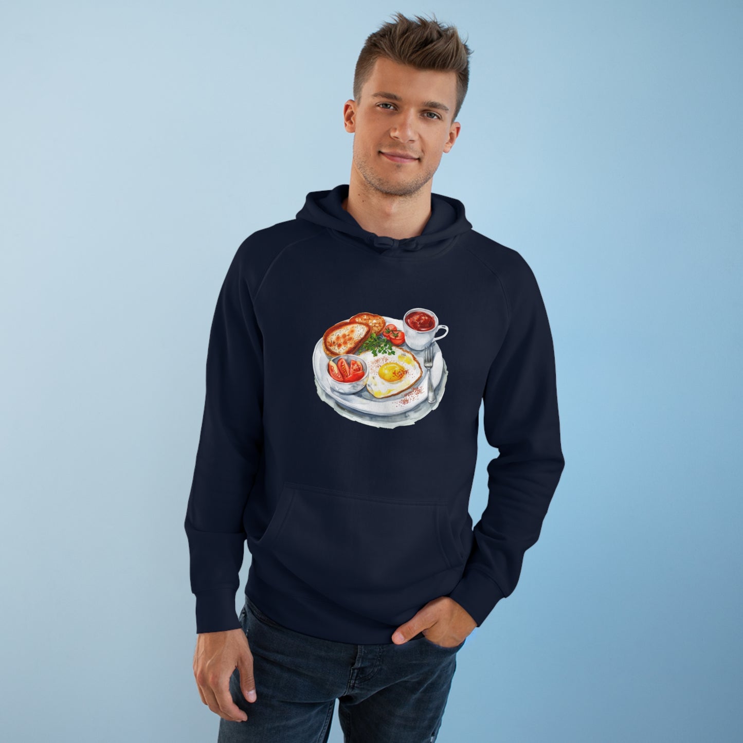 Trendy Unisex Hoodie - British Food Traditional Dishes and Culinary Delights