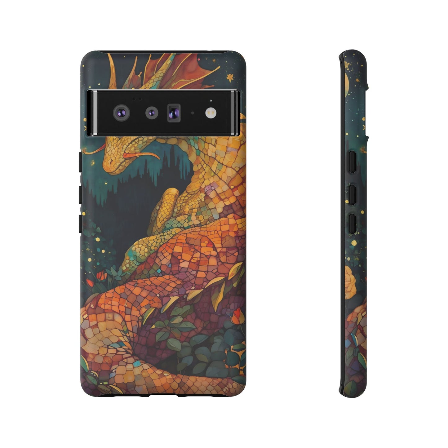 Dragon Art Phone Case, Tough Phone Cover, Fantasy Gift, Unique Mobile Accessory, Dragon Lover Gift, Stylish Protection