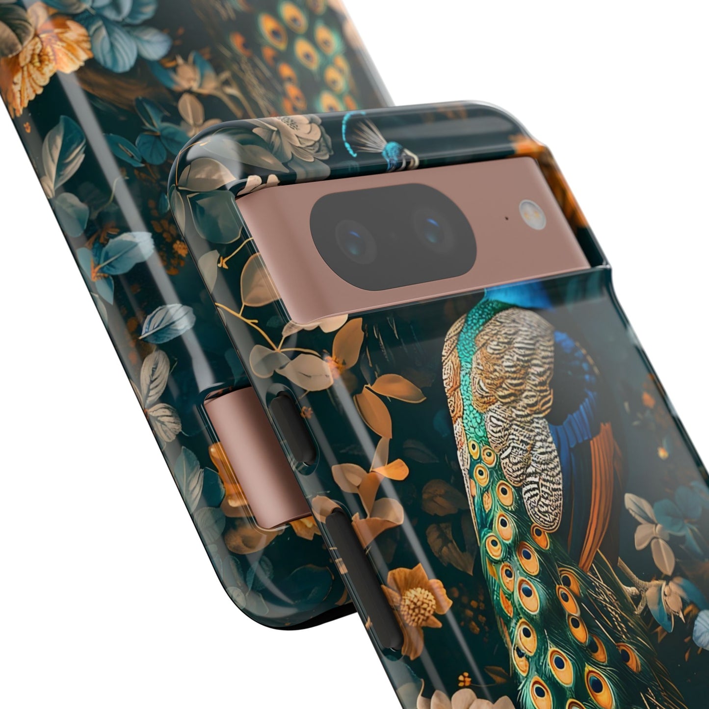 Peacock Phone Case - Elegant Floral Design, Tough Case for Protection, Unique Gift for Nature Lovers, Stylish Accessory, Eco-Friendly