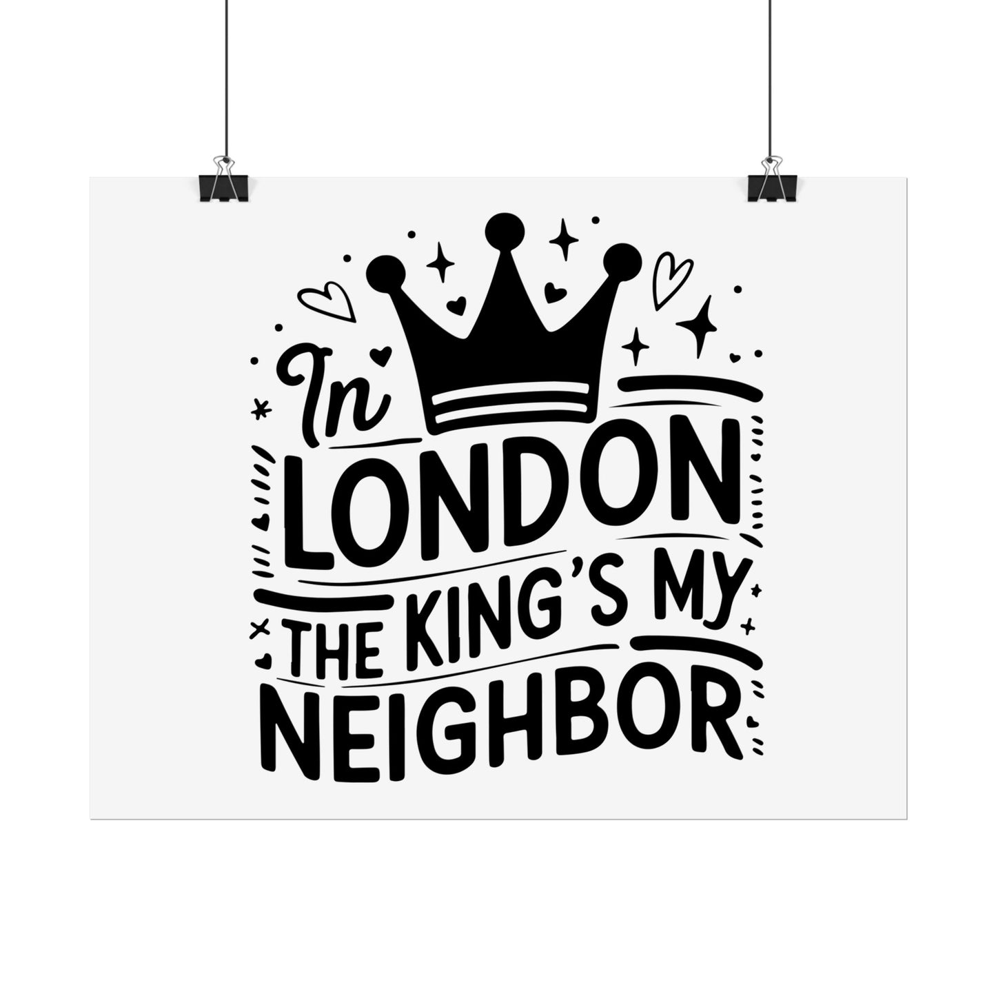 London Themed Rolled Poster - Whimsical Art Print for Home Decor, Gifts, Travel Lovers, Wall Art, Inspirational Quote