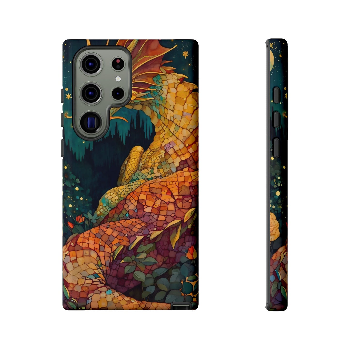 Dragon Art Phone Case, Tough Phone Cover, Fantasy Gift, Unique Mobile Accessory, Dragon Lover Gift, Stylish Protection