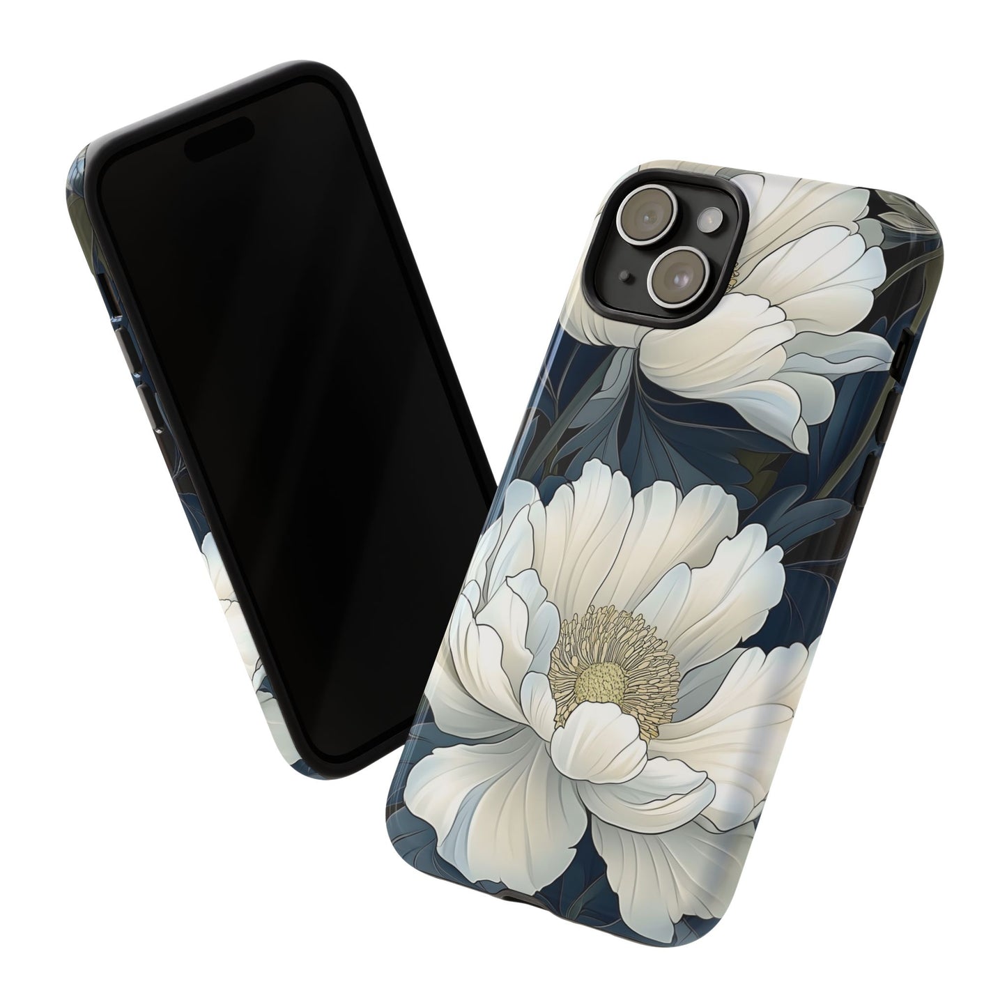 Elegant Floral Phone Case, Floral iPhone Cover, Flower Art Phone Case, Eco-Friendly Mobile Protection, Tough & Stylish Phone Case