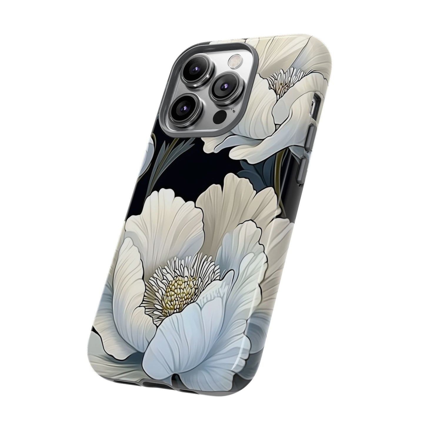 Floral Phone Case, Tough Cases for Women, Stylish Phone Cover, Floral Design Phone Protector, Nature Inspired Tech Accessories