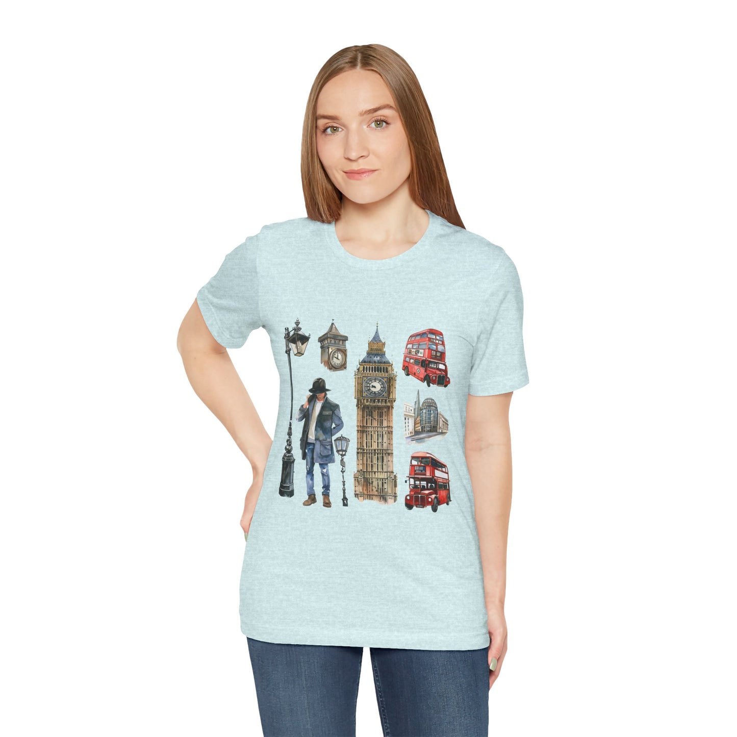 Unisex Jersey Short Sleeve Tee - Old World Charm - Vintage English Icons