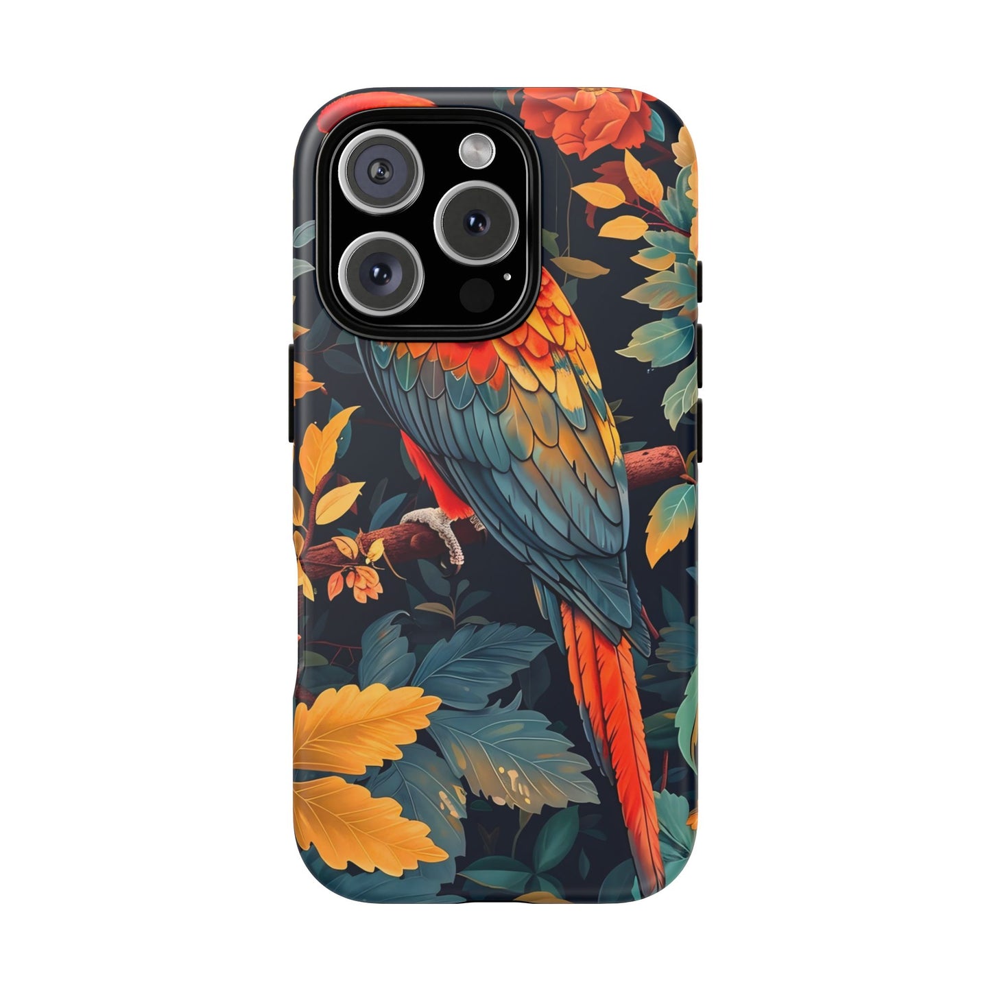 Vibrant Parrot Phone Case - Tough, Stylish, Nature-Inspired, Tropical, Wildlife, Perfect Gift, Summer Vibes