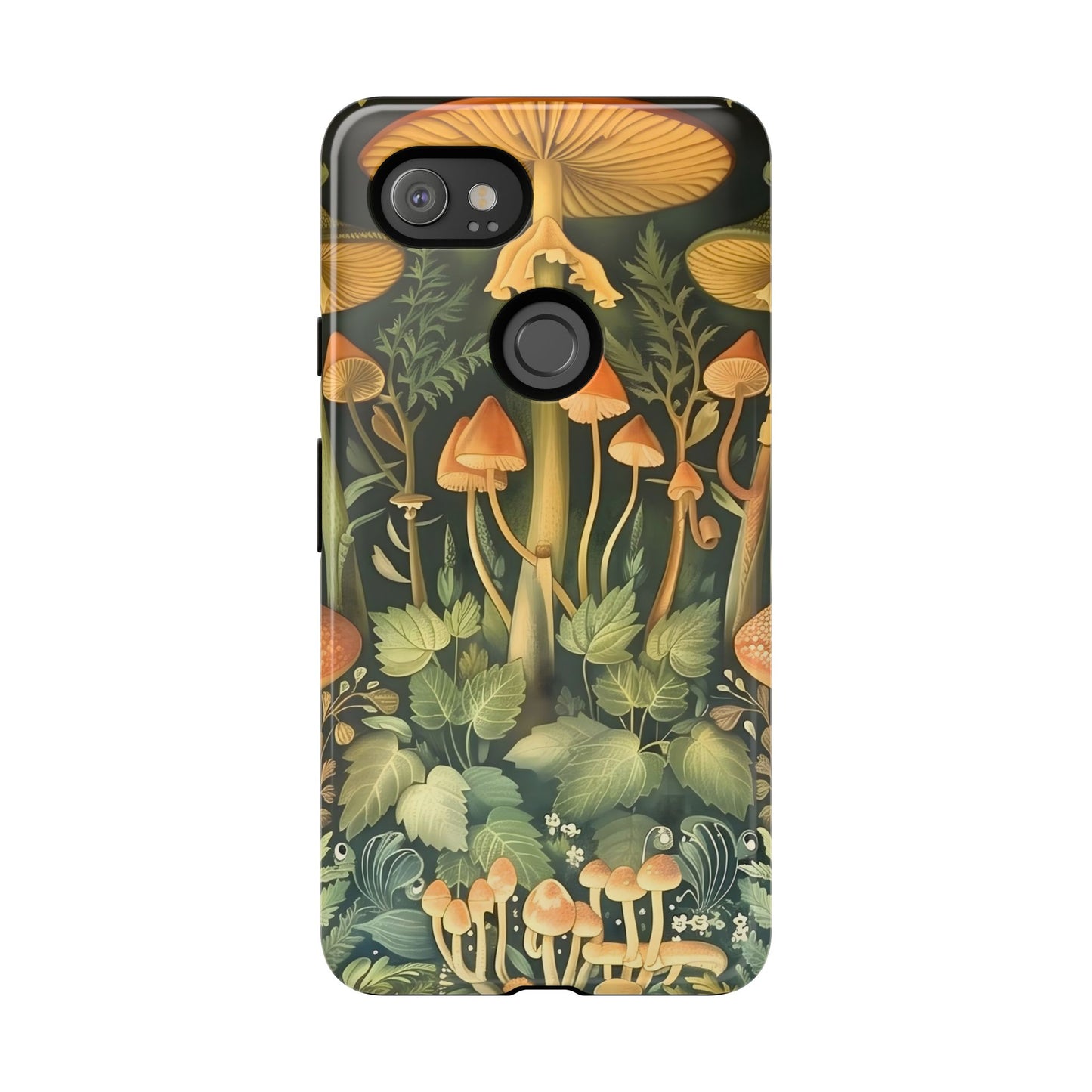 Mushroom Forest iPhone Case, Tough Cases for Nature Lovers, Vibrant Phone Accessories, Unique Gift for Him/Her, Eco-Friendly Style