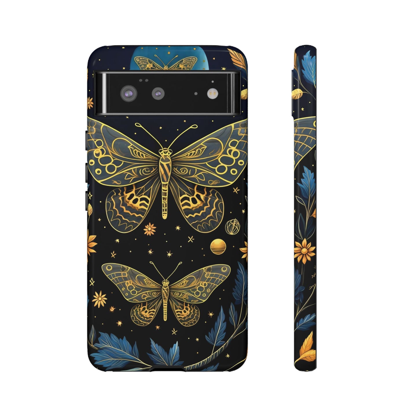 Butterfly Galaxy Phone Case | Tough Cases for Nature Lovers, Unique Phone Covers, Gift for Her, Boho Style, Floral Design