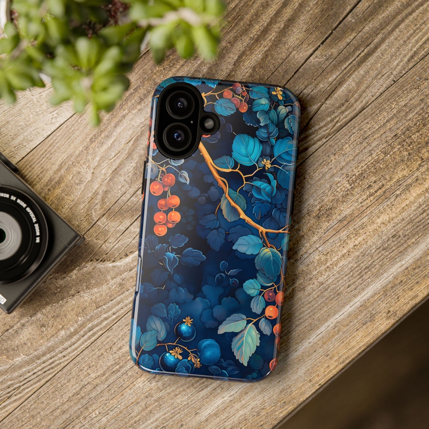 Artistic Phone Case with Floral Design, Tough Cases for iPhone, Nature-Inspired Accessory, Unique Gift for Her, Protective Cover