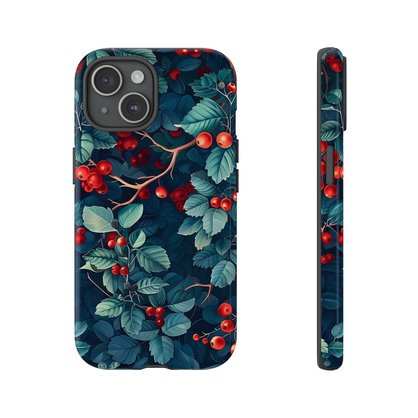 Berry Blossom Phone Case - Nature Lover's Gift, Floral Design, Cute Accessory for Spring, Unique Tech Cover, Perfect for Holidays