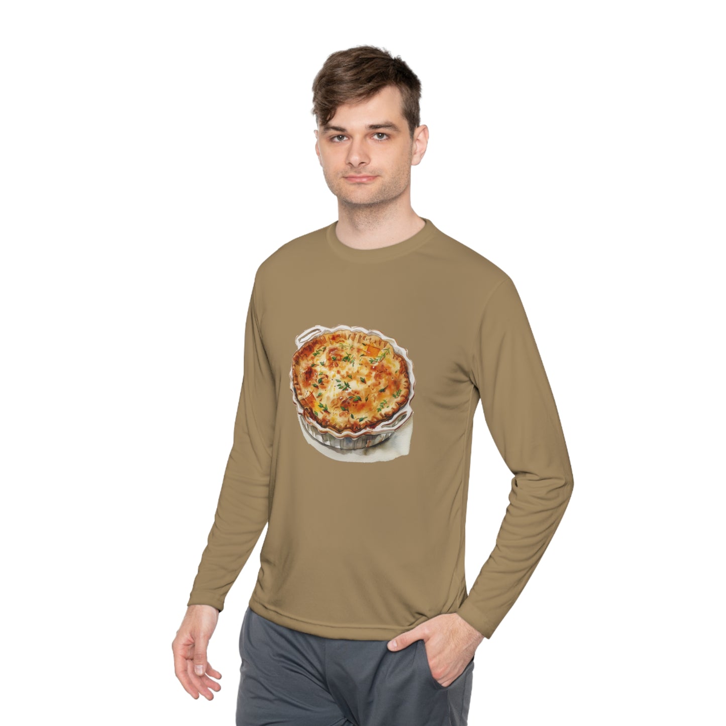 Unisex Lightweight Long Sleeve Tee - British Food - Traditional Dishes and Culinary Delights