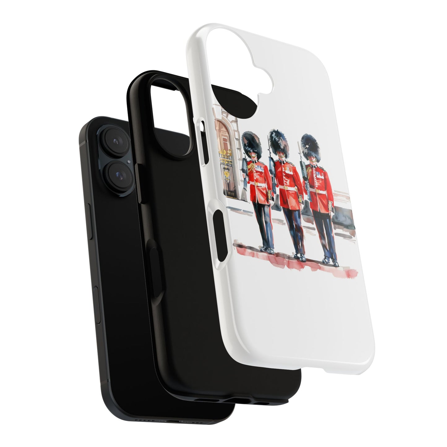 Phone Case with Royal Guard Design, Unique Cell Cover, London Souvenir, Tough Phone Case, Gift for Travelers, Stylish Street Photography