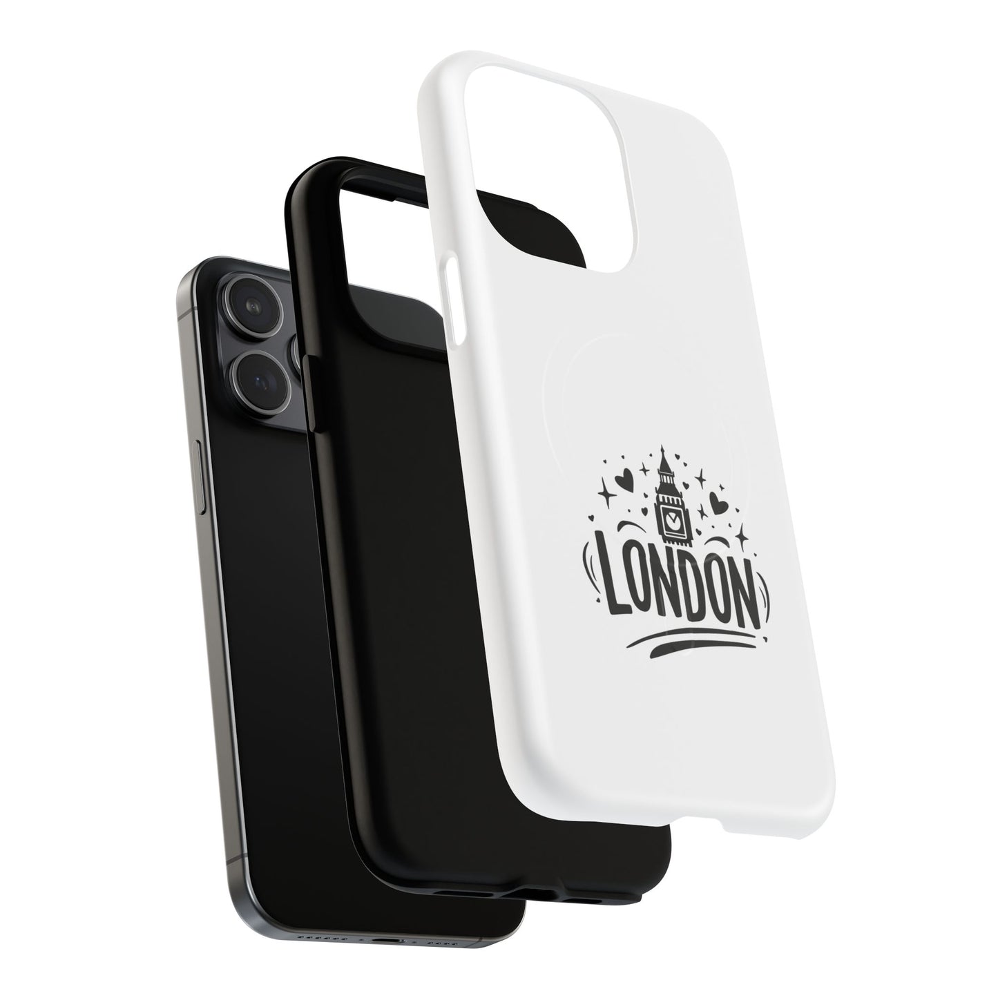 Stylish London-themed Magnetic Phone Case - Durable Protection, Perfect Gift, Unique Design, Travel Accessory, Personalized Cell Cover