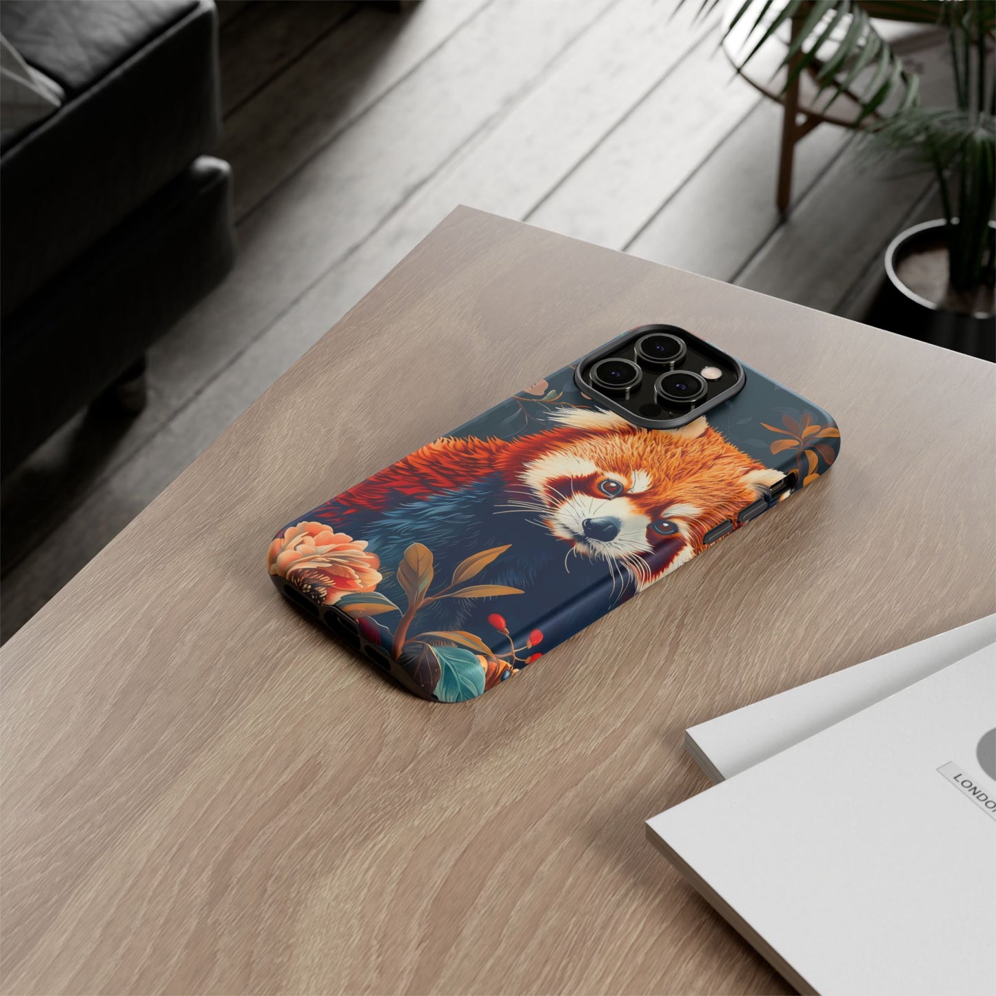 Cute Red Panda Phone Case, Wildlife Lover Gift, Tough Cases for iPhone, Nature-Themed Phone Cover, Animal Art Shell, Cute Tech Accessories