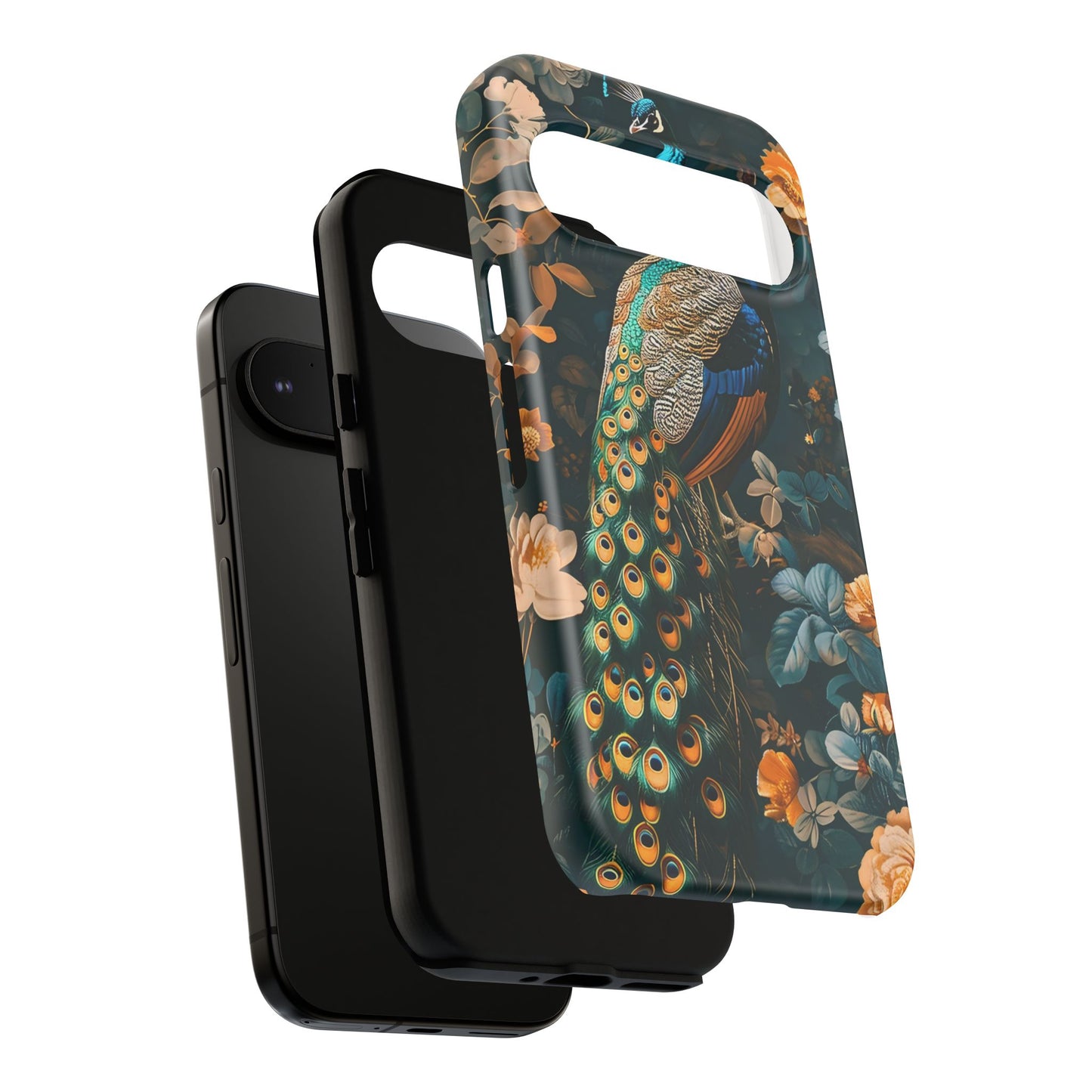 Peacock Phone Case - Elegant Floral Design, Tough Case for Protection, Unique Gift for Nature Lovers, Stylish Accessory, Eco-Friendly