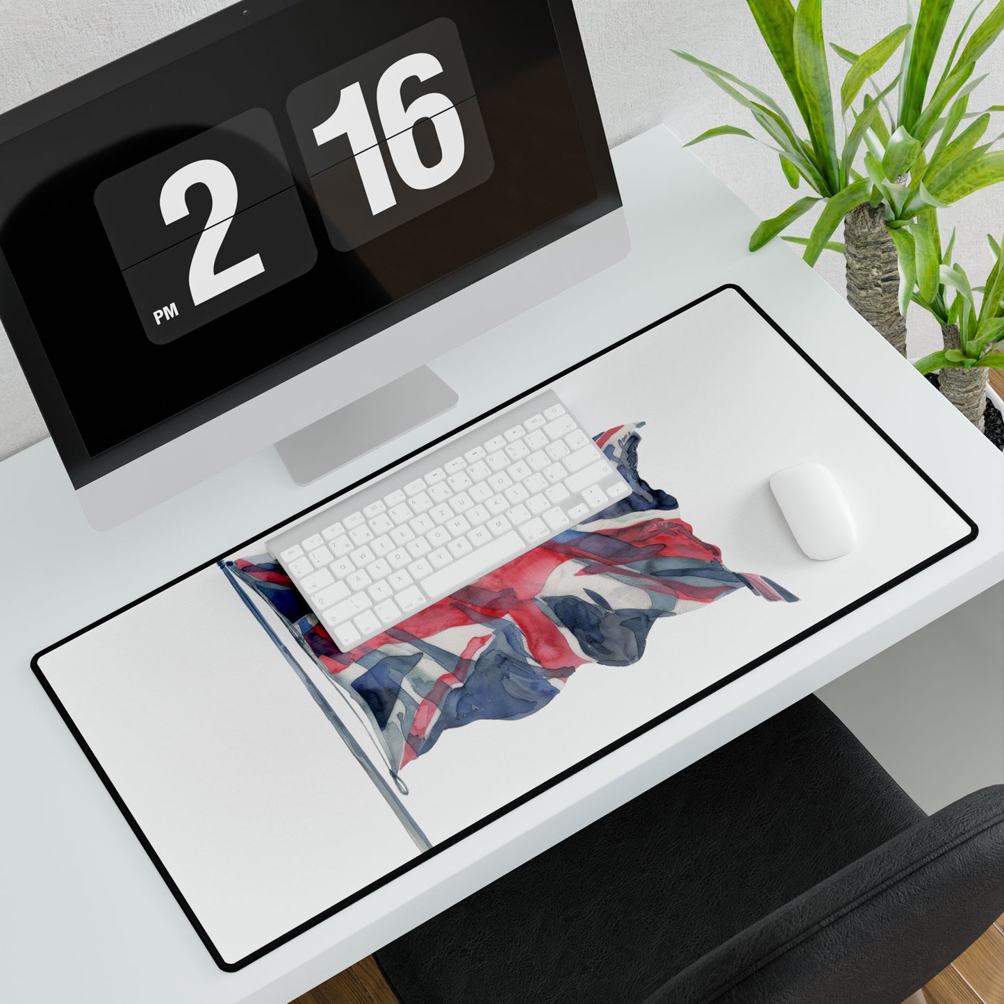 Union Jack Desk Mat, Stylish Office Decor, British Flag Desk Pad, Home Office Accessory, Unique Gifts for Him or Her