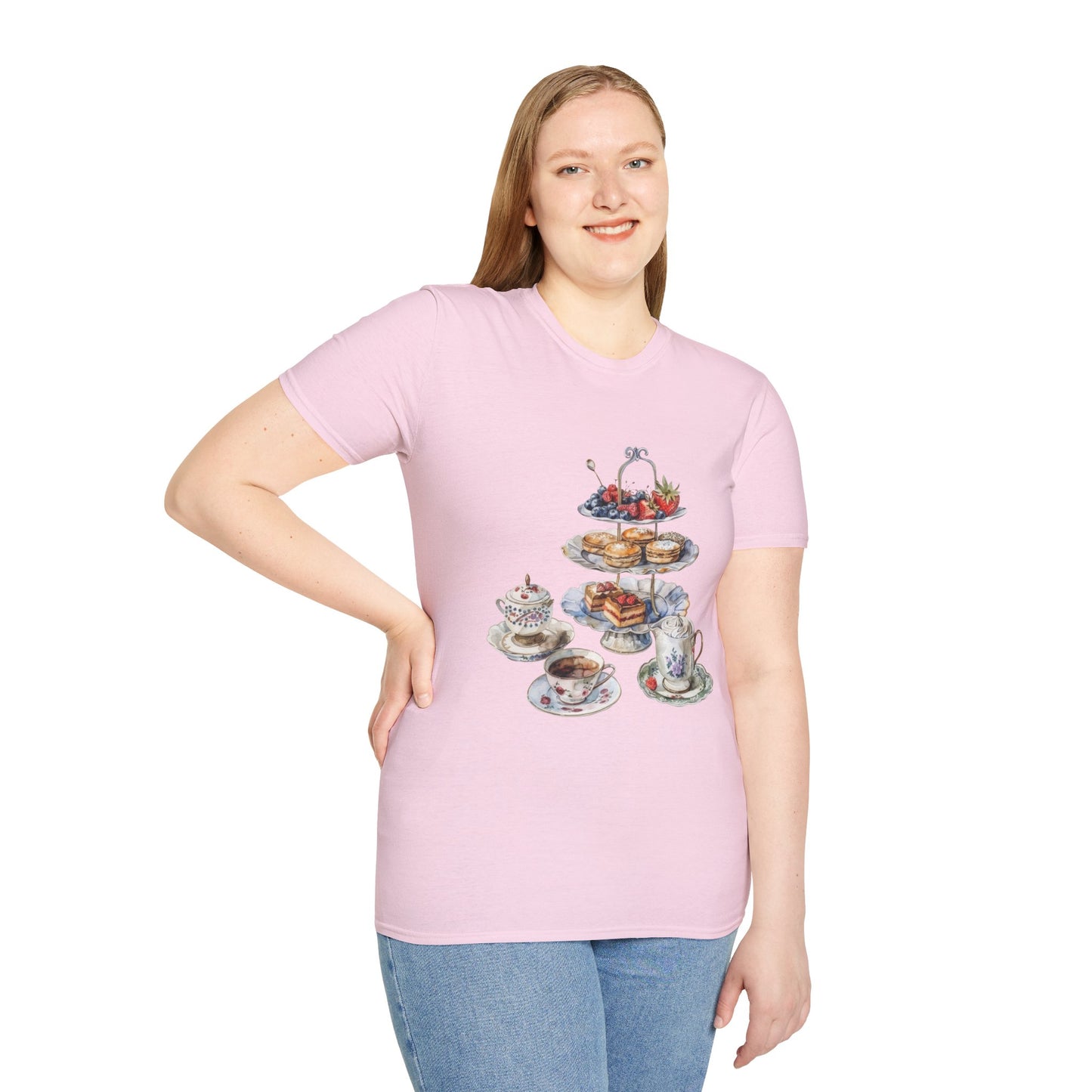 Unisex Softstyle T-Shirt - Palace Plates - A Royal British Breakfast